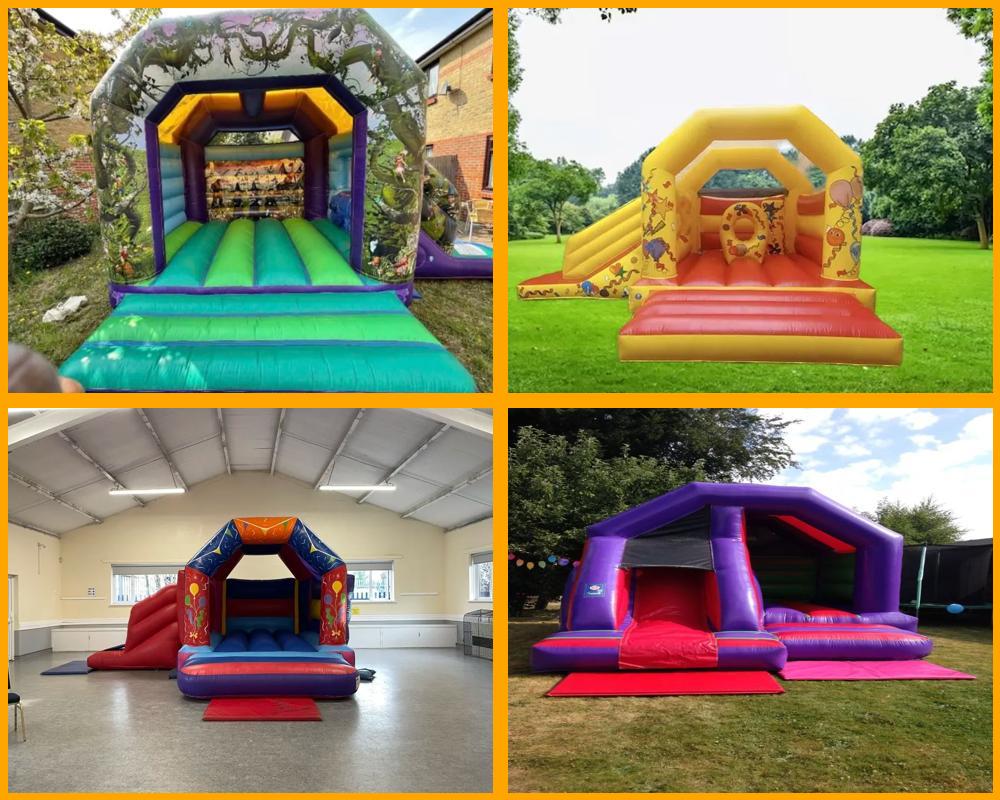 bounce and slide bouncy castle combo hire