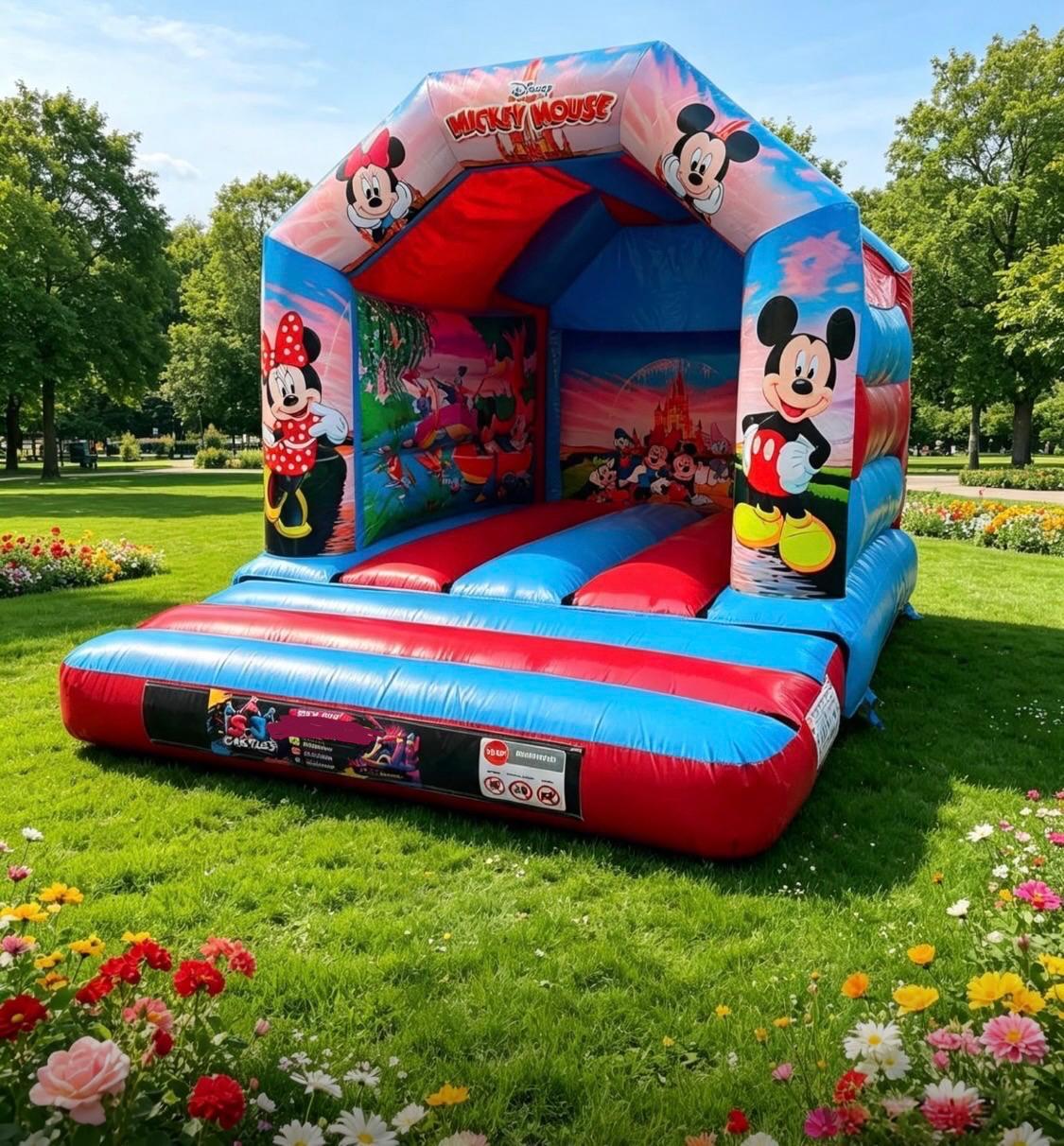 Character theme 2 bouncy castle size guide