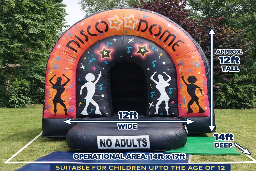 Disco bounce house medium size guide