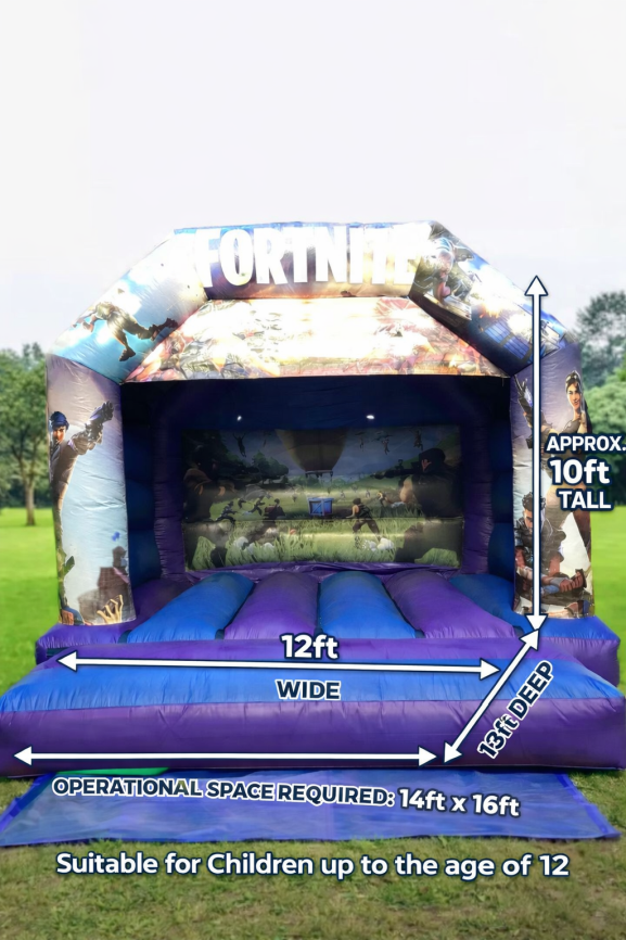 Gaming theme bouncy castle medium