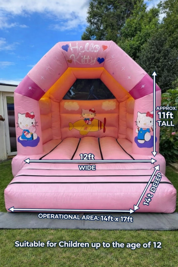 Hello kitty bouncy castle medium size guide