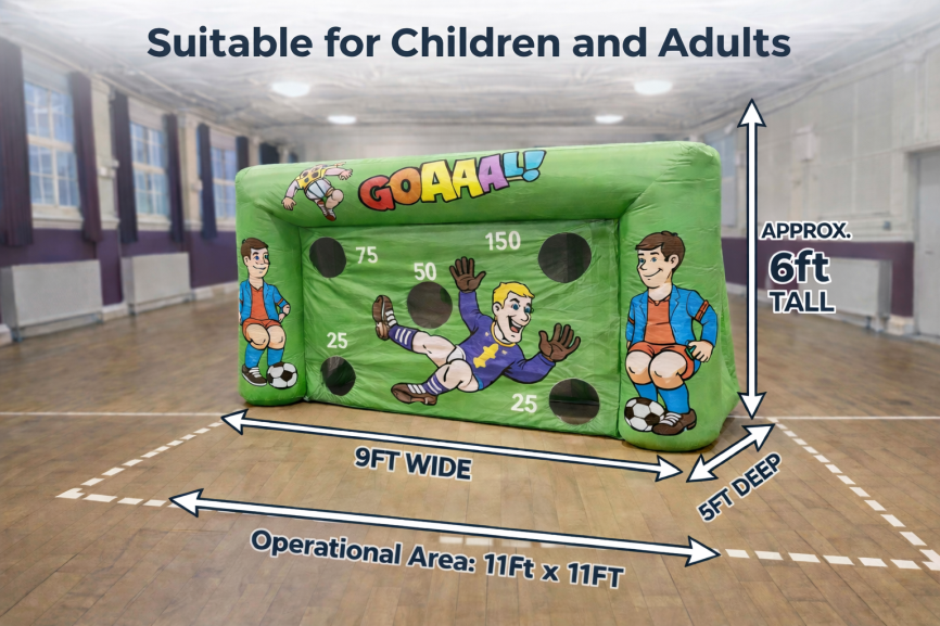 Inflatable Penalty Shoot Out size guide