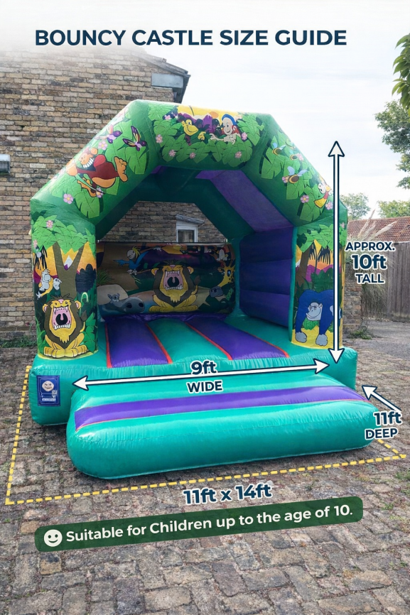 Jungle bouncer size guide