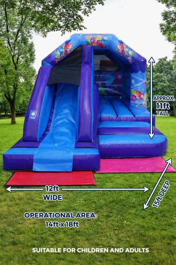 Party Front Slide Combo size guide