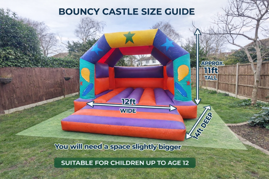 Party Time Bouncy Castle (Medium) size guide